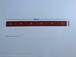 Guma przednia brązowa do Wirbel Rapid, Ghibli Freccia,Hako Scrubmaster B12,Karcher BD40/12 C