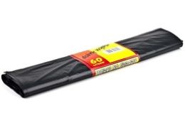 Worki na śmieci 60L LDPE czarne 50 szt. rolka